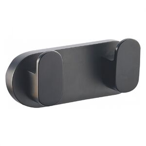 Двойной крючок для ванной WONZON & WOGHAND CARBON, Черный (WW-7725)