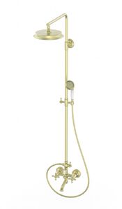 Душевая система WONZON & WOGHAND RETRO, Брашированное золото (WW-88739020-BG)