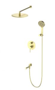 Душевая система встраиваемая WONZON & WOGHAND STICK, Брашированное золото (WW-88939017- BG)