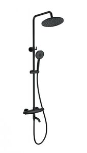 Душевая система с термостатом WONZON & WOGHAND CAPSULE, Черный матовый (WW-B3031-A3-MB)