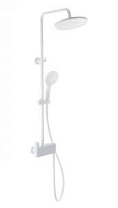 Душевая система с термостатом WONZON & WOGHAND MUSE Corno, Белый матовый (WW-B3110-MW)