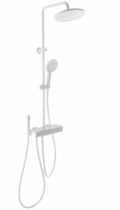 Душевая система с термостатом WONZON & WOGHAND MUSE Forte, Белый матовый (WW-B3580-MW)