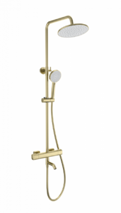 Душевая система с термостатом WONZON & WOGHAND STAY 1, Брашированное золото (WW-B3051-A1- BG)