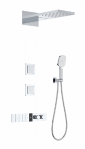 Душевая система с термостатом встраиваемая WONZON & WOGHAND, Хром (WW-D4538-A-CR)