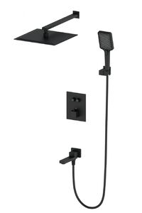 Душевая система с термостатом встраиваемая WONZON & WOGHAND, Черный матовый (WW-88929003-MB)