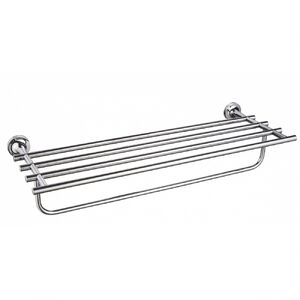 Полотенцедержатель с полкой WONZON & WOGHAND SIMPLE, Хром (WW-6581)