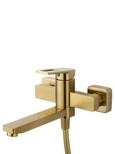 Смеситель для ванны с душем WONZON & WOGHAND FRAME, Брашированное золото (WW-88639010- BG)