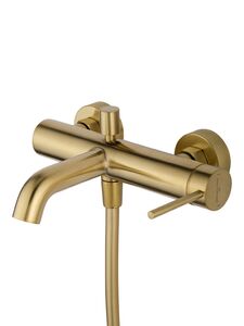 Смеситель для ванны с душем WONZON & WOGHAND STICK, Брашированное золото (WW-88639017- BG)