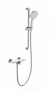 Смеситель для душа с гарнитуром WONZON & WOGHAND ClickPlate, Хром (WW-B2052-A-CR)