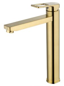 Смеситель для раковины высокий WONZON & WOGHAND FRAME, Брашированное золото (WW-88239010- BG)