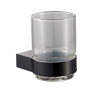 Стакан для зубных щеток с держателем WONZON & WOGHAND CARBON, Черный (WW-7721)