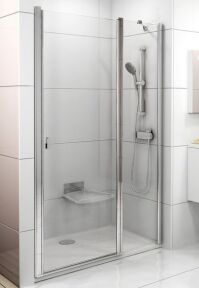 Душевая дверь двухэлементная Ravak Chrome CSD2-110 блестящий+ транспарент