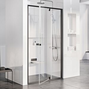 Душевая дверь Ravak Pivot PDOP1-80 распашная, стекло Transparent, профиль Черный (03G40300Z1)