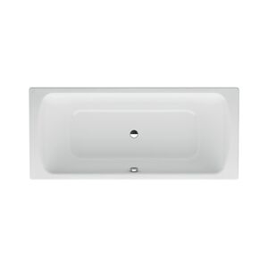 Laufen Pro Ванна встраиваемая, 180x80см, эмалированная сталь (3,5 мм), с центральным выпуском,  шумоизоляционное покрытие, без отверстий для ручек, антискользящее покрытие, цвет: белый