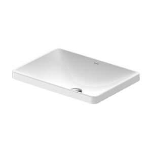 Duravit D-Neo Раковина встраиваемая сверху  600х440 мм, без перелива, без отв. под смеситель, с WonderGliss, цвет: белый