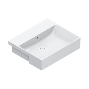 Catalano ZERO Раковина 55x47 полувстраиваемая, без отв. под смеситель, покрытие Cataglaze+, цвет белый глянцевый
