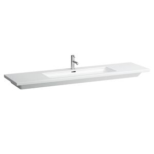 Laufen Living Square Раковина неподрезаемая, 180x48x4 см, 1 отв для смес. по центру, белый (продаем с базой 4.0136.1.075.999.1 и по запросу отдельно)