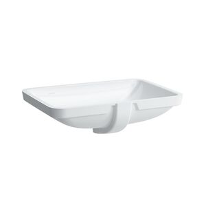 LAUFEN Pro Раковина встраиваемая 49х36х17 см, без отв под смес.щелевой перелив, необработанный нижний край, цвет белый