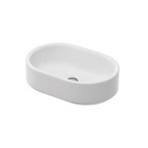 Artceram WONDER  Раковина накладная 55х37 см, без отв под смеситель, цвет белый + покр SANIGLAZE