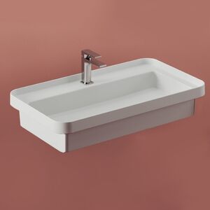 Artceram FUORI SCALA Раковина встраиваемая, 80х45см, c 1 отв под смеситель, без перелива, цвет: белый