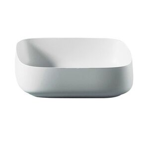 ARTCERAM COGNAC Раковина настольная Quadro 55x35 см, цвет белый глянец, покрытие Saniglaze