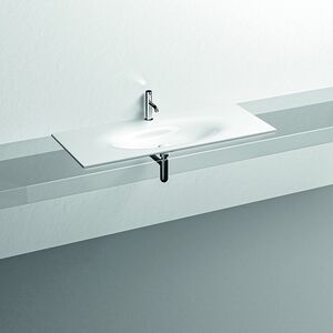 KERASAN SHAPE Раковина керамическая 1220х520 мм., встраиваемая, с 1 отверстием для смесителя, цвет белый глянцевый