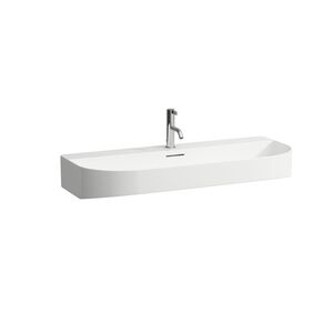 Laufen Sonar SONAR раковина для установки на поверхность 1000x420x140 мм, 1 отв для смесителя по центру, цвет белый (Цена со складов РФ)