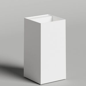 Salini ARMONIA SQUARE TOP  Раковина напольная  450х450х900мм, слив в пол, выпуск D 503, сифон, декоративная накл. , мат-л: S-Sence, глянцев, белый.