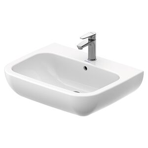Duravit D-Code Раковина  с перел., с 1 отв. под смес., 650x500мм, Цвет: Белый
