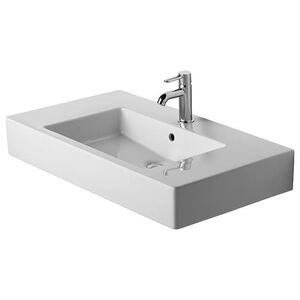 Duravit Vero Раковина для мебели с перел., с 1 отв. под смес., 850x490мм, Цвет: Белый