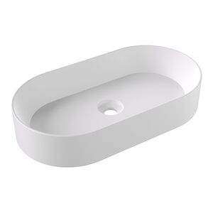 Alice Spy Раковина Oval 65x36хВ12, накладная, без отверстия под смеситель, белый матовый