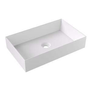 Alice Spy Раковина Rectangular 60x38хВ12, накладная, без отверстия под смеситель, белый матовый