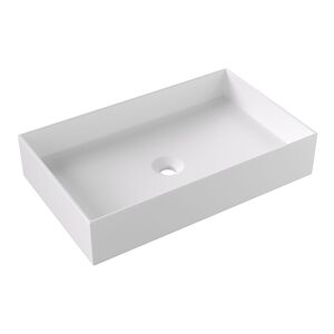 Alice Hide Раковина 60x37хВ12, накладная, без отверстия под смеситель, белый матовый