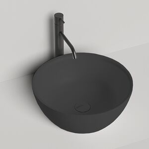 Salini ALDA 02  Раковина накладная 425х425х155мм, без отв. под смес, без перелива, без донного клапана, материал S-Sense, глянцевый полностью RAL9005