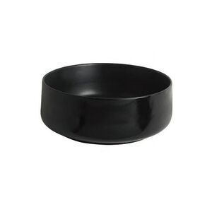 ARTCERAM COGNAC Раковина настольная &Oslash; 35 см, цвет матовый черный, Saniglaze
