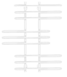 Полотенцесушитель электрический Secado Венеция 6 100x20x80 белый матовый