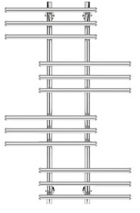 Полотенцесушитель электрический Secado Турин 5 120x20x70 хром