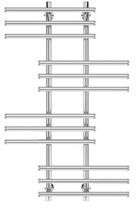 Полотенцесушитель электрический Secado Турин 5 100x20x70 хром