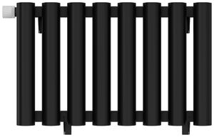 Отопительный радиатор Сунержа ДР КУМИР-0 н/ж EU50 левый 300х540 / 8 сек (Матовый чёрный) 31-0350-3008