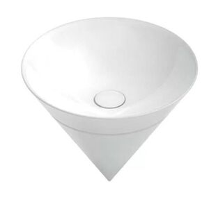 Kerama Marazzi Раковина CONO встраиваемая сверху 44,5*44,5*35см, без отв. под смеситель, без перелива, цвет белый глянцевый