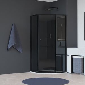 Душевой уголок RGW HO-084B 350608499-34, стекло Тонированное (Серое) , 90х90 см