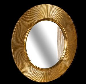 Зеркало Armadi Art NeoArt Shine золото, диаметр 82 см с подсветкой