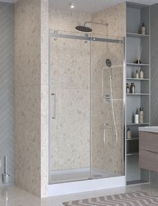 Душевая дверь BelBagno MARINO-2-BF-1-110-C-CR, стекло прозрачное, регулировка 108-111 см