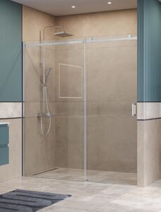 Душевая дверь BelBagno SOFT_CLOSE-2-BF-1-180-C-Cr, стекло прозрачное, регулировка 178,5-180,5 см