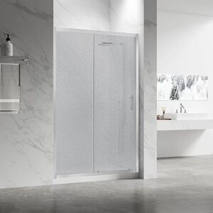 Душевая дверь Veconi Vianno VN-55, 1500x1950, хром, стекло pear, регулировка 1490-1530 мм