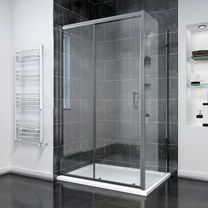 Душевой угол Veconi Rovigo RV-055GM, 1500х900х1950, оружейная сталь, прозрачное стекло