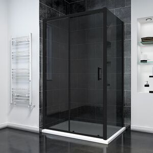 Душевой угол Veconi Rovigo RV-055BT, 1300х800х1950, черный матовый, тонированное стекло