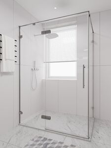 Душевой угол Veconi Premium Alassio SP CH, 1400х1000x2000, хром, стекло прозрачное осветленное