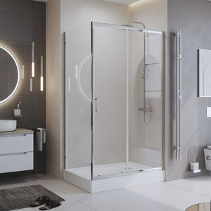 Душевой уголок Belbagno UNO-195-AH-1-120/100-C-Cr, 120х100 см