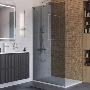 Душевая перегородка Belbagno UNO-L-1-TB-80-GR-Cr